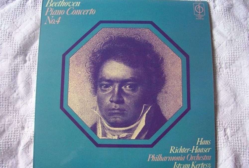 My first recording of… Beethoven’s Fourth Piano Concerto  – Hans Richter-Haaser/Philharmonia Orchestra/István Kertész. Columbia SAX 2403; recorded July 20-23, 1960 at Abbey Road Studios.