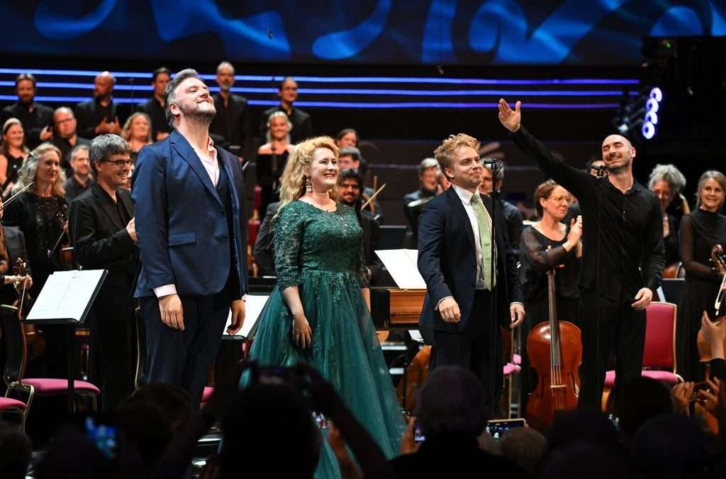 BBC Proms 2025 – Handel’s Alexander’s Feast (Dublin version, 1742). Peter Whelan conducts the Irish Baroque Orchestra & Chorus, with Hilary Cronin, Hugh Cutting and Stuart Jackson. Saturday, August 30, Royal Albert Hall @ 7.30 p.m./Radio 3/For the record. PROM PHOTO 3/Chris Christodoulou.