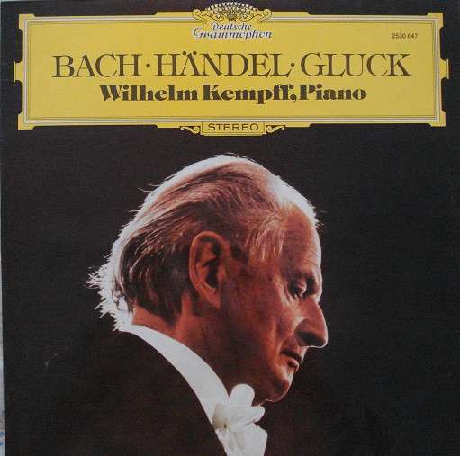 Back in the day I had this LP (recorded April 1972) of Wilhelm Kempff playing his transcriptions of Bach (mostly), Gluck & Handel (the latter missing in this unembedded post!), plus most of Kempff’s other Deutsche Grammophon Bach, the Goldbergs, an English Suite, a French Suite, and selected Preludes & Fugues from both ‘Well-tempered’ Books (the ’48’).